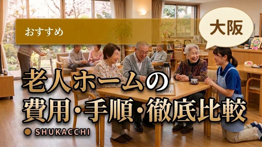 大阪の老人ホームおすすめ3選|大阪市・北摂で費用・手順・食事を徹底比較【2026年最新】