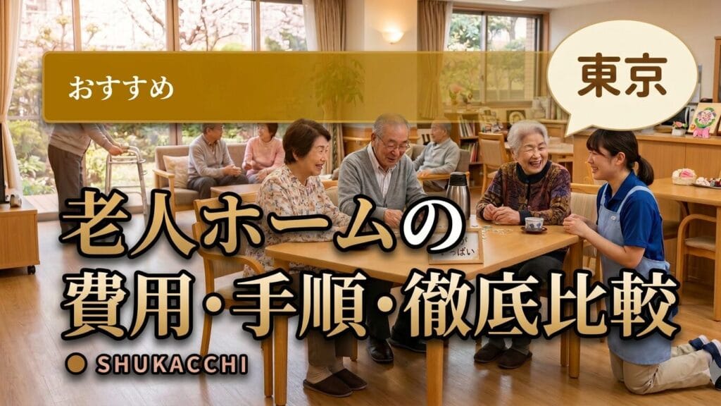 東京の老人ホームおすすめ3選|23区・多摩で費用・手順・食事を徹底比較【2026年最新】