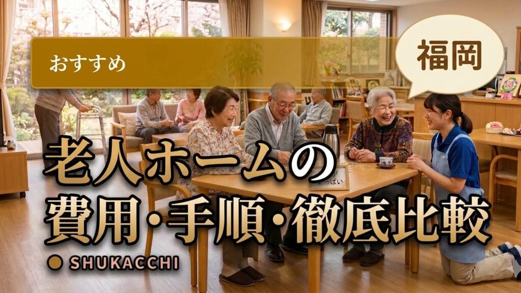 福岡の老人ホームおすすめ3選|福岡市・北九州で費用・手順・食事を徹底比較【2026年最新】