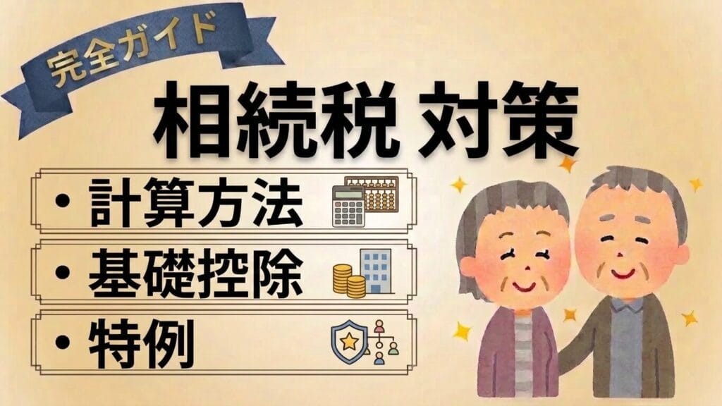 相続税の計算方法と節税対策完全ガイド|基礎控除・特例まで【2026年最新】