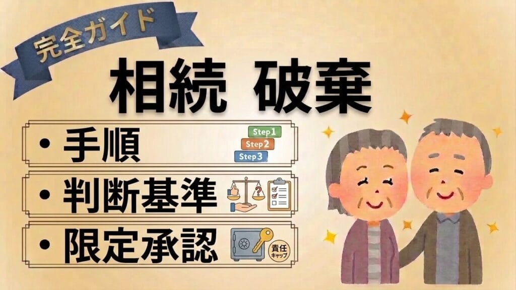 相続放棄の手順と判断基準|3ヶ月以内必須の完全ガイド【2026年最新】