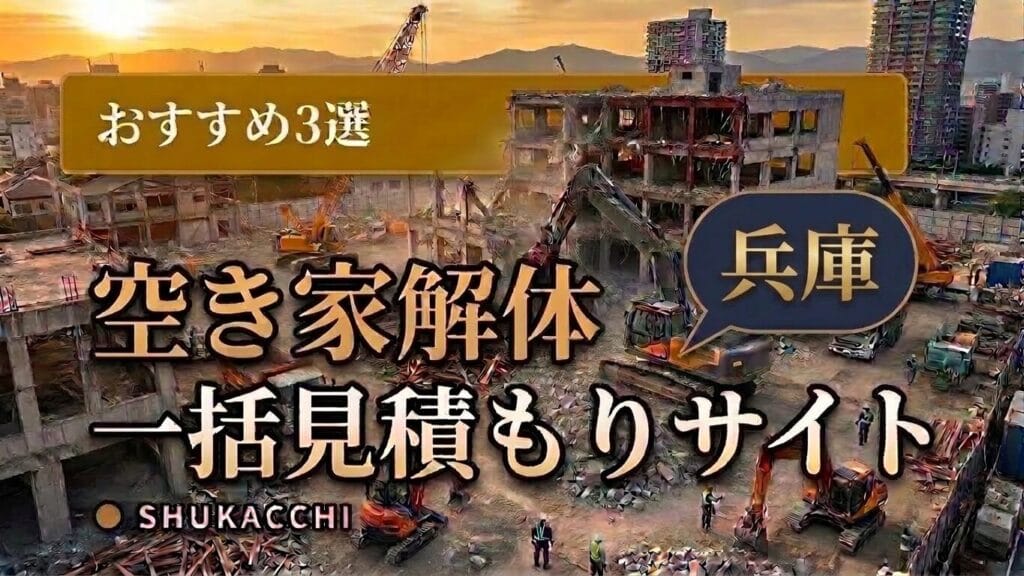 兵庫の解体工事業者おすすめ3選|神戸市・姫路市で安い業者を徹底比較【2026年最新】